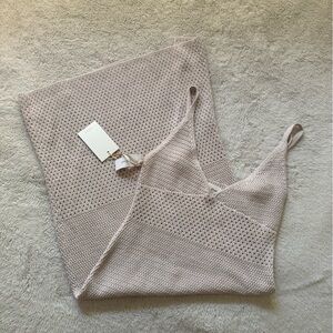 Aritzia lavender crochet dress